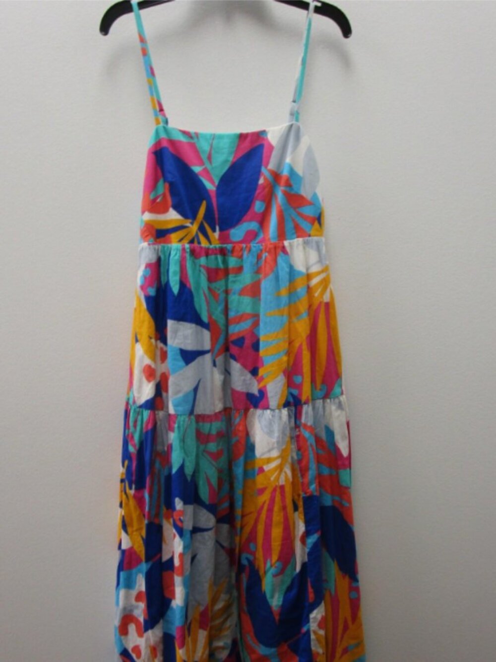 EUC J. Crew Loft Pink/White/Blue/Yellow Multi Floral Sun Dress Women 00